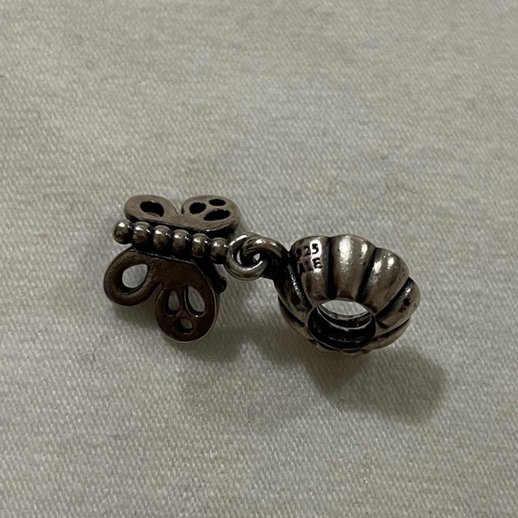 Friendship Forever Butterfly Half Pandora Charm - Picture 2 of 2